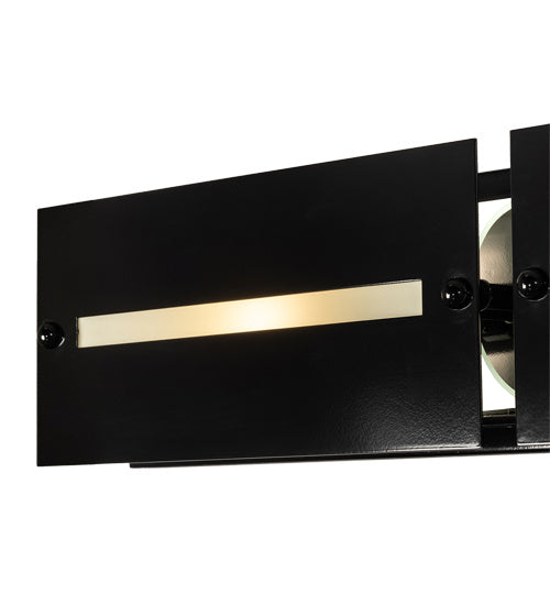 Meyda Tiffany 232065 Three Light Vanity, Mirror Black