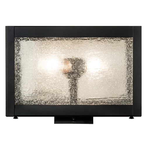 Meyda Tiffany 232073 Two Light Post Mount, Solar Black