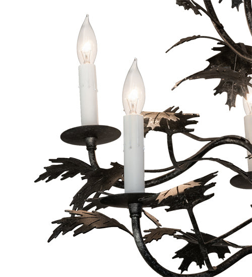 Meyda Tiffany 232381 Nine Light Chandelier, Gunmetal