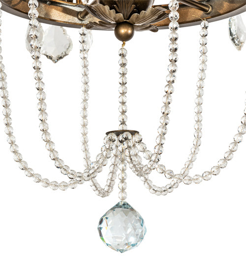 Meyda Tiffany 232504 Six Light Chandelier, Black Hills Gold