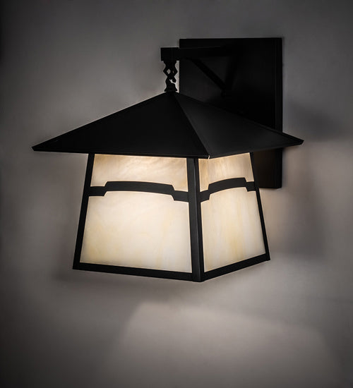 Meyda Tiffany 232604 One Light Wall Sconce, Craftsman Brown