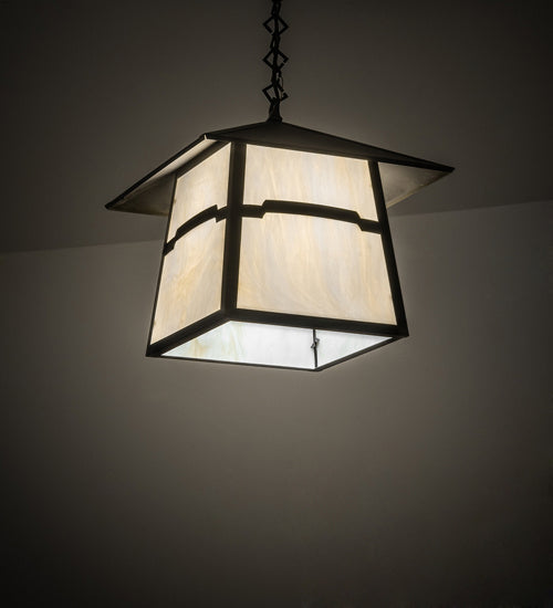 Meyda Tiffany 232607 One Light Pendant, Craftsman Brown
