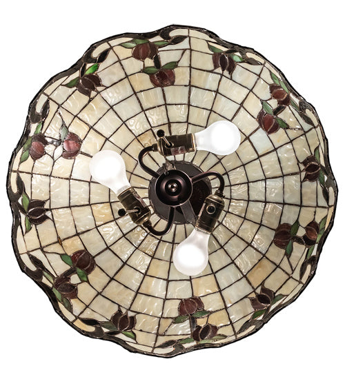 Meyda Tiffany 232767 Three Light Pendant, Mahogany Bronze