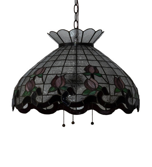 Meyda Tiffany 232769 Three Light Pendant, Mahogany Bronze