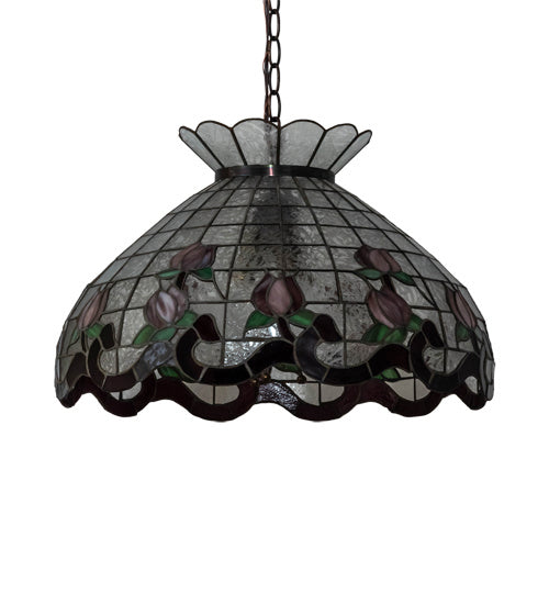 Meyda Tiffany 232771 Three Light Pendant, Mahogany Bronze