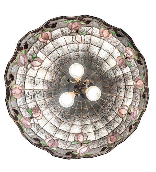 Meyda Tiffany 232771 Three Light Pendant, Mahogany Bronze