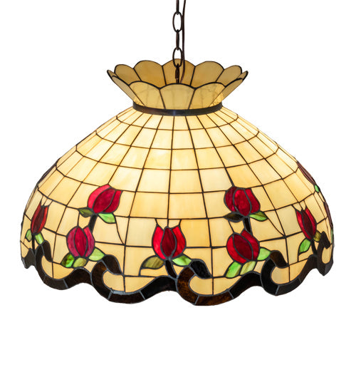 Meyda Tiffany 232772 Three Light Pendant, Mahogany Bronze