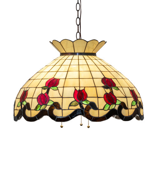 Meyda Tiffany 232772 Three Light Pendant, Mahogany Bronze