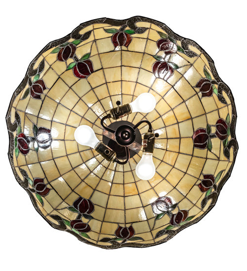 Meyda Tiffany 232772 Three Light Pendant, Mahogany Bronze