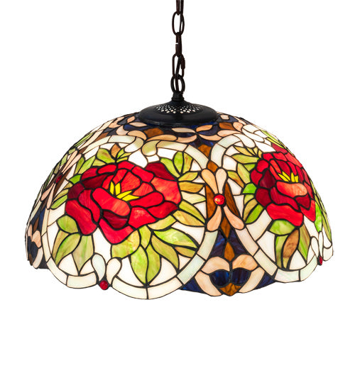 Meyda Tiffany 232774 Three Light Pendant, Mahogany Bronze