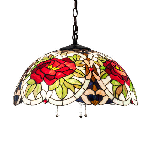 Meyda Tiffany 232774 Three Light Pendant, Mahogany Bronze