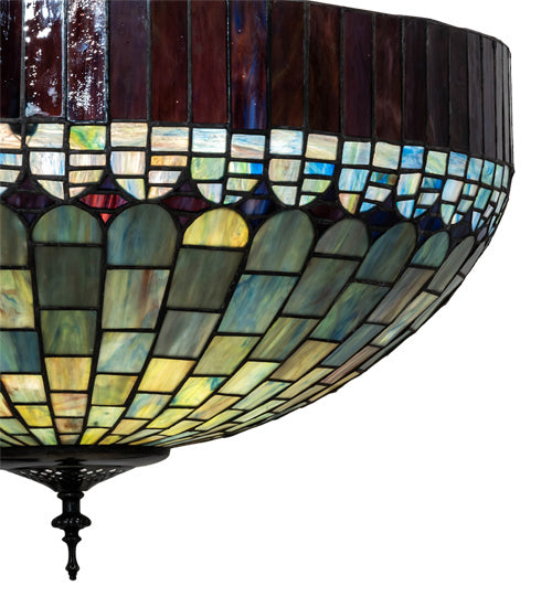 Meyda Tiffany 232779 Three Light Pendant, Mahogany Bronze