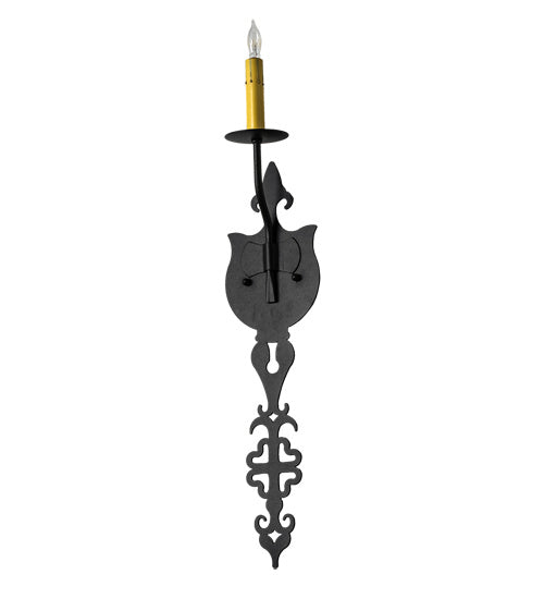 Meyda Tiffany 233401 One Light Wall Sconce, Old Wrought Iron