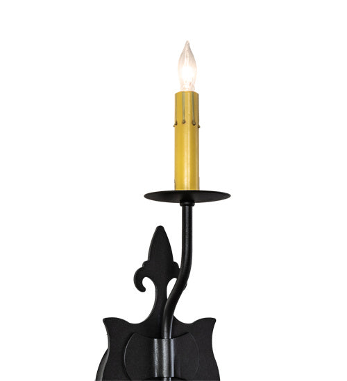 Meyda Tiffany 233401 One Light Wall Sconce, Old Wrought Iron