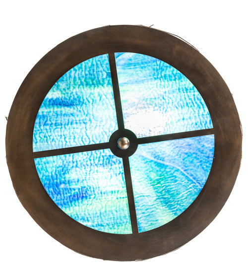 Meyda Tiffany 233509 Two Light Flushmount, Antique Copper