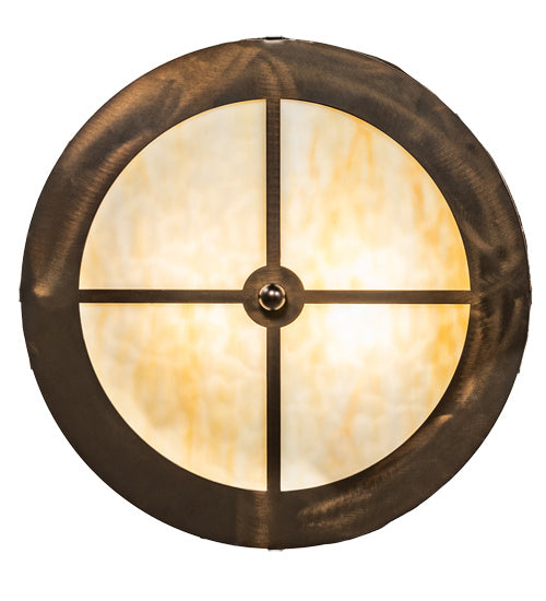 Meyda Tiffany 233512 Two Light Flushmount, Antique Copper