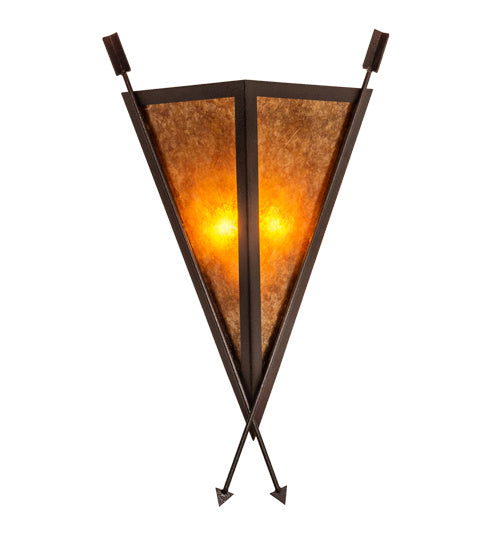 Meyda Tiffany 233675 Two Light Wall Sconce, Distressed Rust