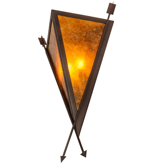 Meyda Tiffany 233675 Two Light Wall Sconce, Distressed Rust