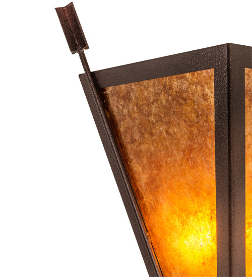 Meyda Tiffany 233675 Two Light Wall Sconce, Distressed Rust