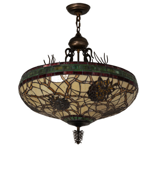Meyda Tiffany 233726 Four Light Pendant, Antique Copper