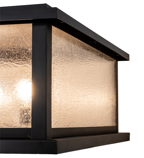 Meyda Tiffany 233742 Four Light Pier Mount, Craftsman Brown