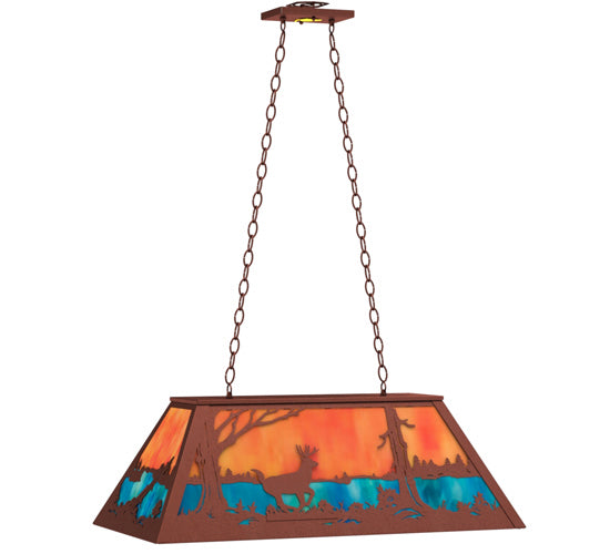 Meyda Tiffany 233888 Six Light Pendant, Rust