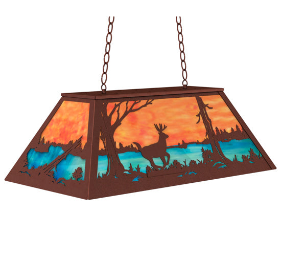 Meyda Tiffany 233888 Six Light Pendant, Rust