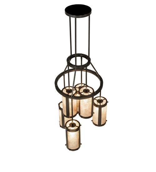 Meyda Tiffany 233898 Six Light Chandelier, Timeless Bronze