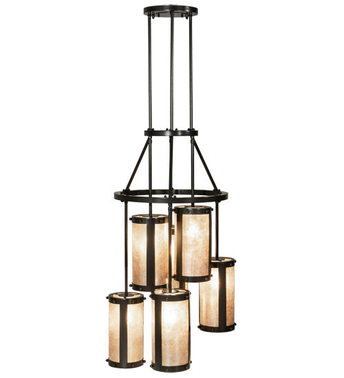 Meyda Tiffany 233898 Six Light Chandelier, Timeless Bronze