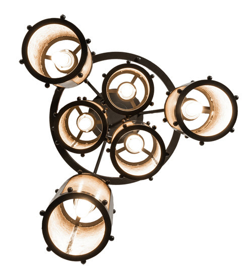 Meyda Tiffany 233898 Six Light Chandelier, Timeless Bronze