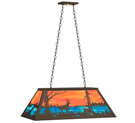 Meyda Tiffany 233909 Six Light Pendant, Timeless Bronze