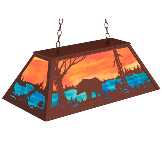 Meyda Tiffany 234050 Six Light Pendant, Rust