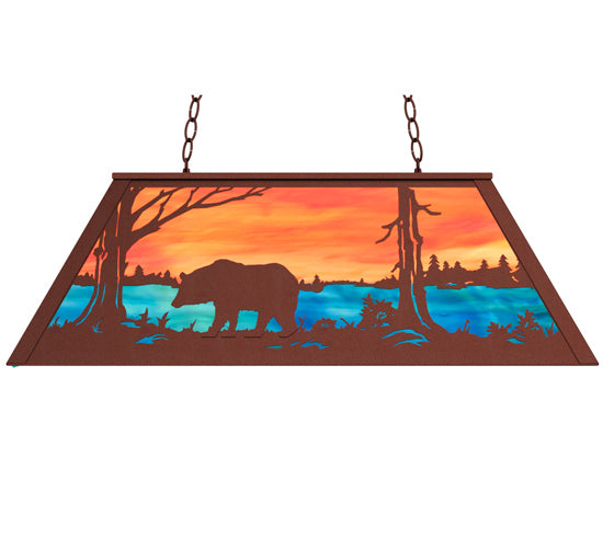 Meyda Tiffany 234050 Six Light Pendant, Rust