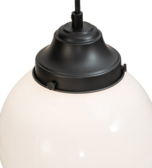 Meyda Tiffany 234342 One Light Pendant, Flat Black