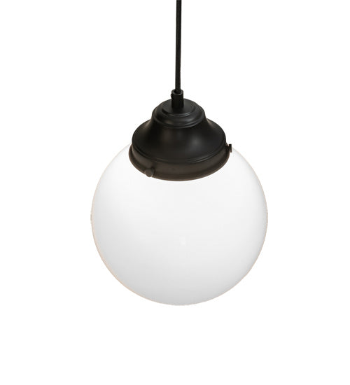 Meyda Tiffany 234342 One Light Pendant, Flat Black