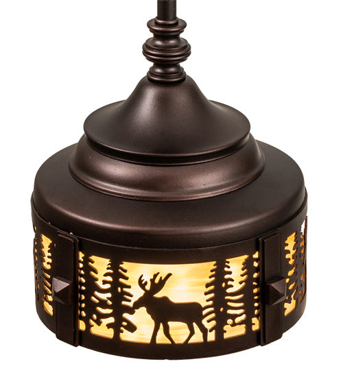 Meyda Tiffany 235502 One Light Pendant, Mahogany Bronze