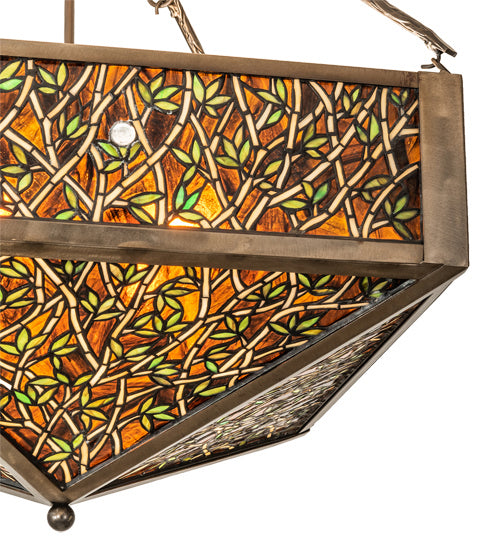 Meyda Tiffany 235973 Four Light Semi-Flushmount, Antique Copper