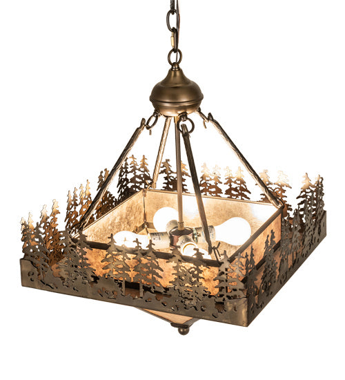 Meyda Tiffany 236054 Four Light Pendant, Antique Copper