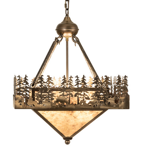 Meyda Tiffany 236054 Four Light Pendant, Antique Copper