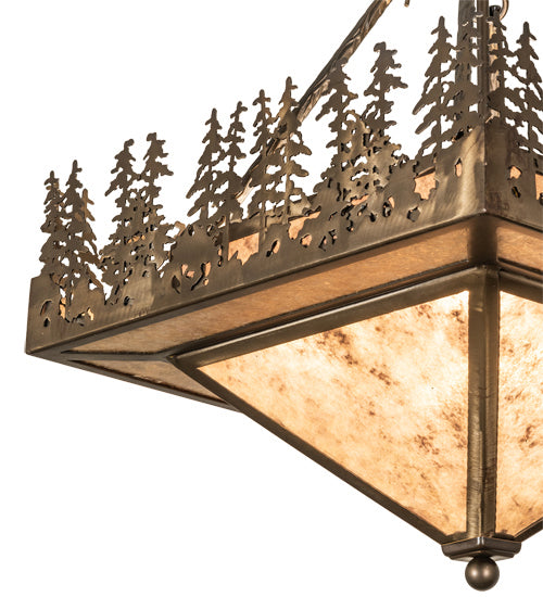Meyda Tiffany 236054 Four Light Pendant, Antique Copper