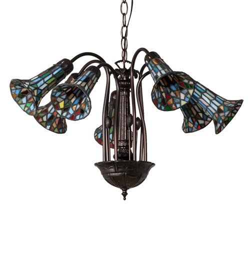 Meyda Tiffany 236531 Seven Light Chandelier, Mahogany Bronze