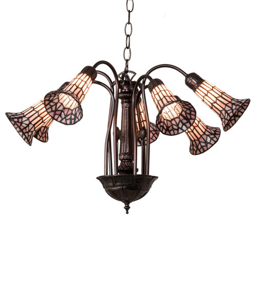 Meyda Tiffany 236532 Seven Light Chandelier, Mahogany Bronze