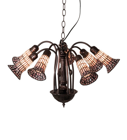 Meyda Tiffany 236532 Seven Light Chandelier, Mahogany Bronze
