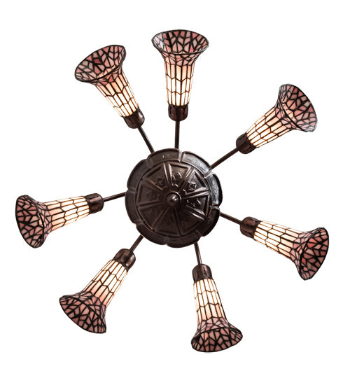 Meyda Tiffany 236532 Seven Light Chandelier, Mahogany Bronze