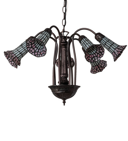 Meyda Tiffany 236533 Seven Light Chandelier, Mahogany Bronze