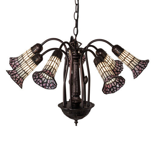 Meyda Tiffany 236533 Seven Light Chandelier, Mahogany Bronze