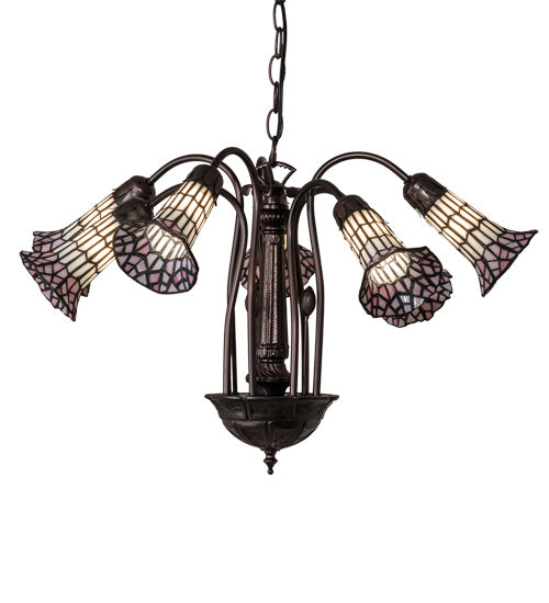 Meyda Tiffany 236533 Seven Light Chandelier, Mahogany Bronze