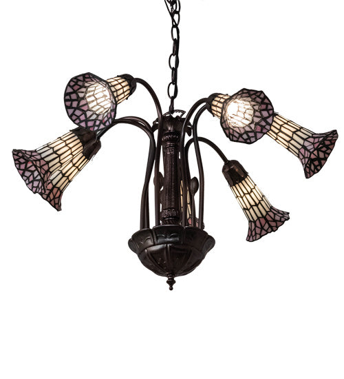Meyda Tiffany 236533 Seven Light Chandelier, Mahogany Bronze