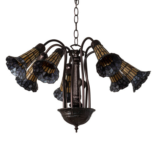 Meyda Tiffany 236534 Seven Light Chandelier, Mahogany Bronze