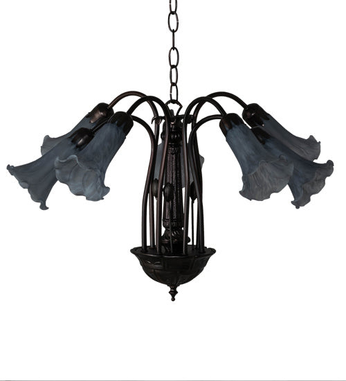 Meyda Tiffany 236535 Seven Light Chandelier, Mahogany Bronze